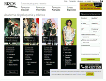 Tablet Screenshot of cursosformacionpeluqueria.com